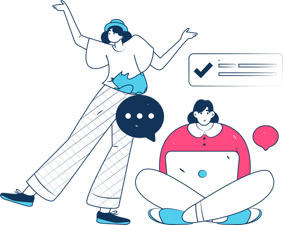 Interação baseada na web  Ilustração