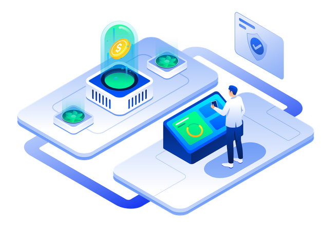 Interacción entre el usuario y el sistema criptográfico  Ilustración