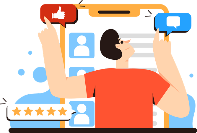 Interaction avec les abonnés  Illustration