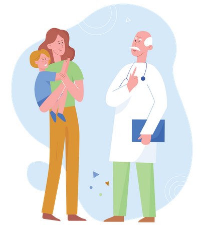 Interaction médecin-patient  Illustration