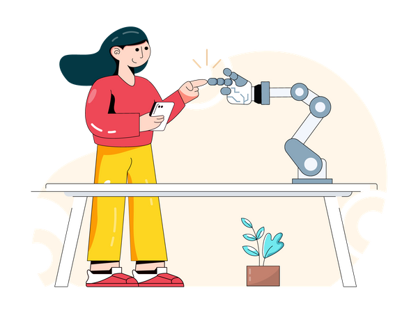 Interaction robotique  Illustration