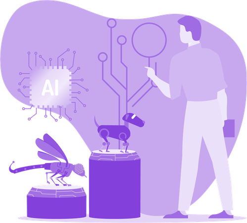 Interaction With Ai  Illustration