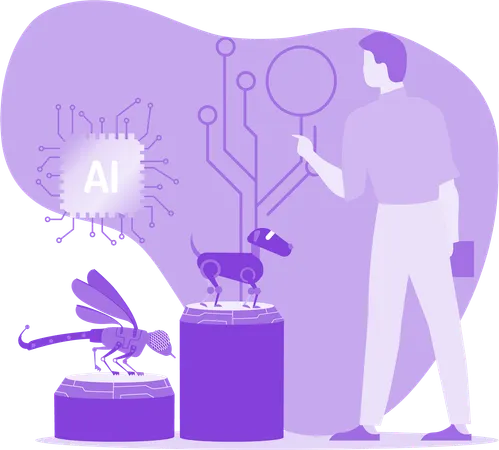 Interaction With Ai  Illustration