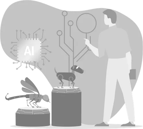 Interaction With Ai  Illustration