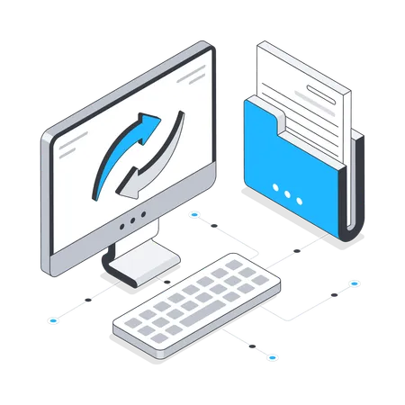 El intercambio de datos  Ilustración