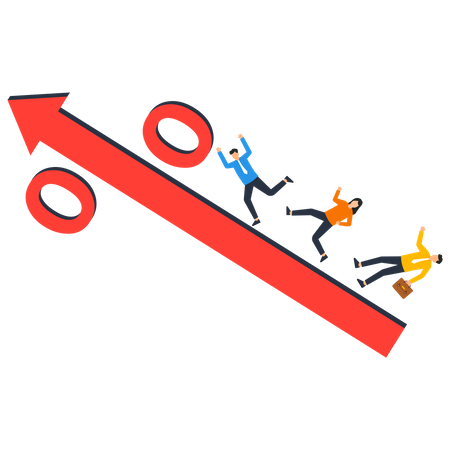 Interest rate and inflation percent  Illustration