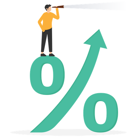 Interest rate forecast  Illustration