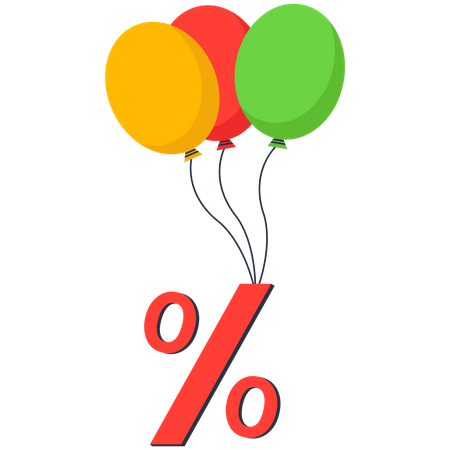 Interest rate rising up  Illustration