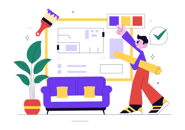 Interior Designer  Illustration