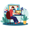 interior designer illustration free download