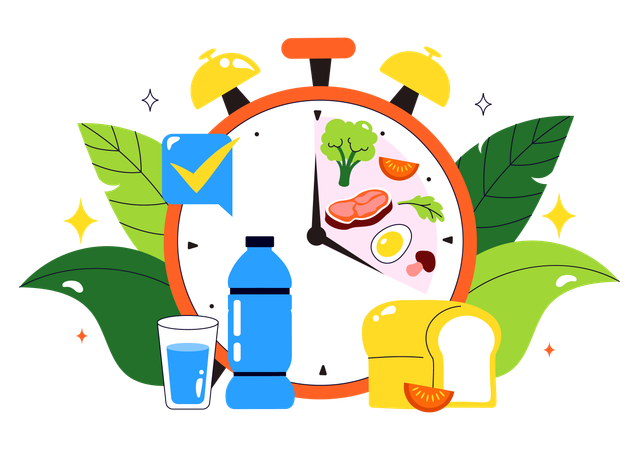 Intermittent Fasting  Illustration