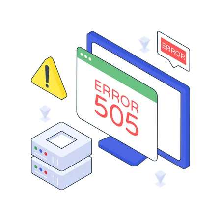 Internal Server Error  Illustration