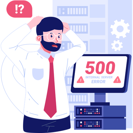 Internal Server error  Illustration