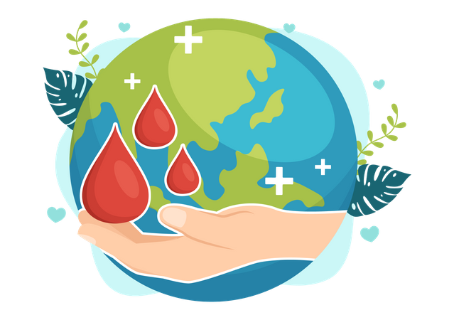 International Blood Donation Day  Illustration