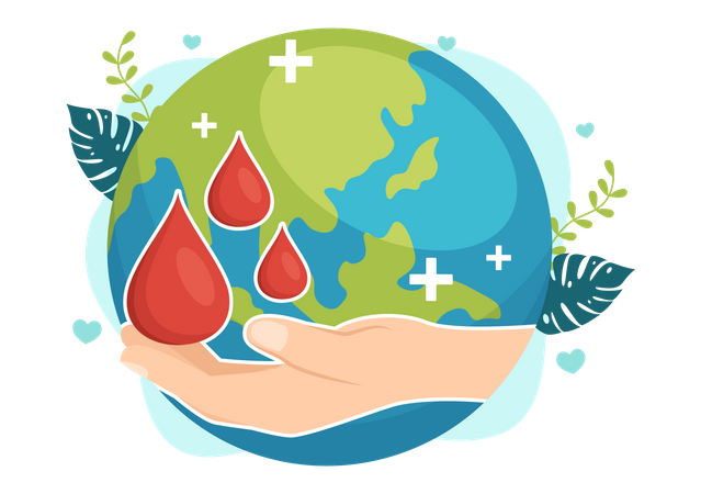 International Blood Donation Day  Illustration