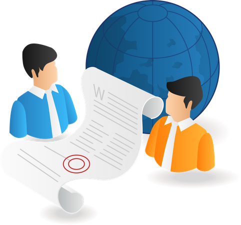 International business agreement  Illustration