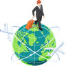 global business trip illustration free download