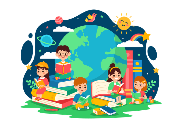 International Children Book Day  일러스트레이션
