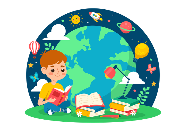 International Children Book Day  Illustration