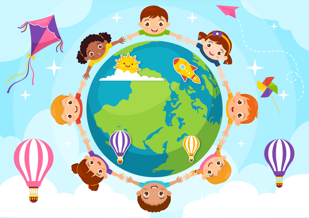 International Childrens Day  Illustration