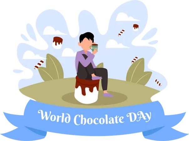 International Chocolate Day  일러스트레이션