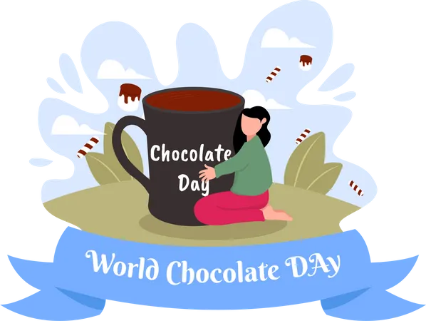 International Chocolate Day  일러스트레이션