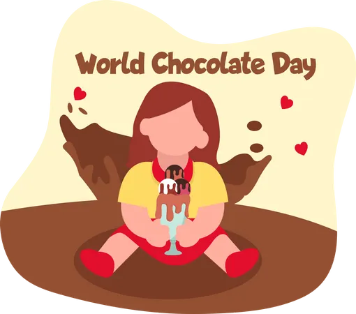 International Chocolate Day  Illustration