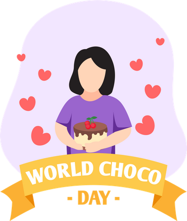 International Chocolate Day  Illustration