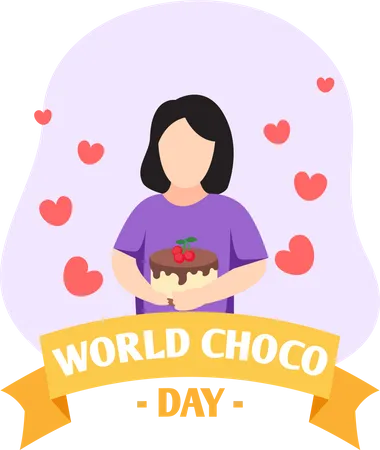 International Chocolate Day  Illustration