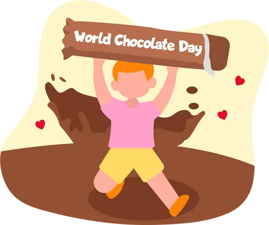 International Chocolate Day  Illustration