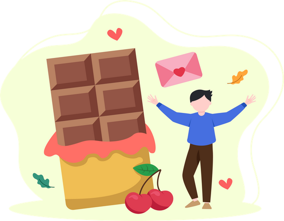 International Chocolate Day  Illustration