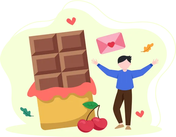 International Chocolate Day  Illustration