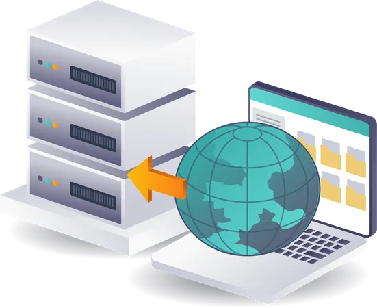 International Computer Server Data Systems  Illustration