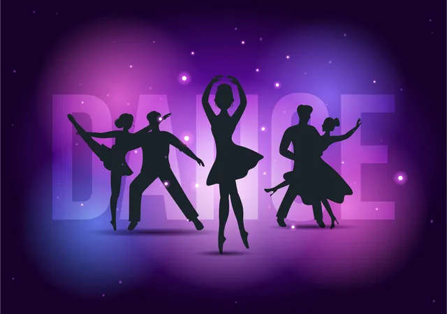 International Dance Day Vector Illustration On 29 April With Professional Dancing Performing Couple Or Single At Stage In Flat Cartoon Background Illustration