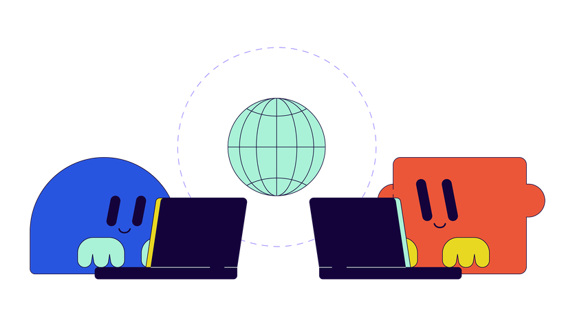 International data transfer  Illustration