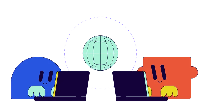 International data transfer  Illustration