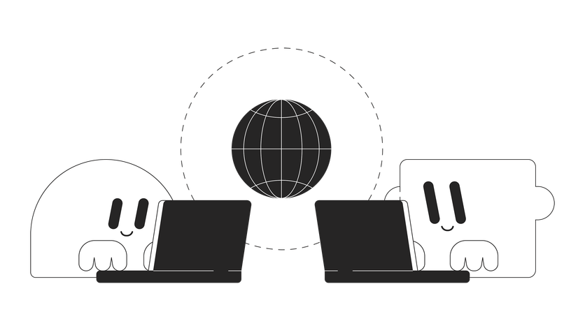 International data transfer  Illustration