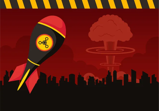 International Day Against Nuclear Tests Vector Illustration For August 29 Features A Earth And Rocket Bomb In A Flat Style Cartoon Background 일러스트레이션