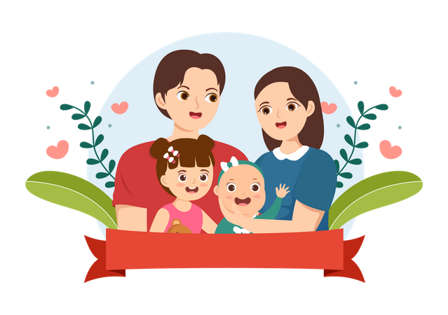 International Day of Family  Illustration