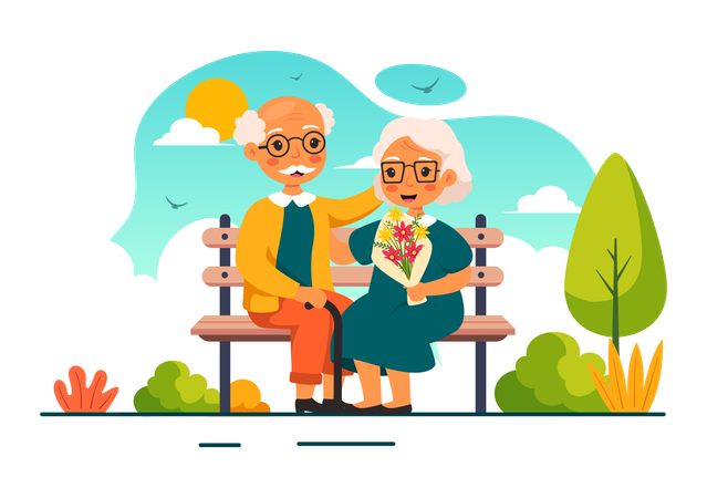 International Day Of Older Persons  Illustration