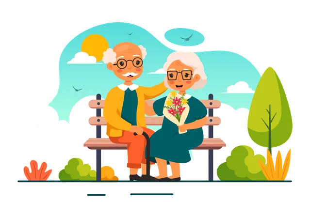 International Day Of Older Persons  Illustration