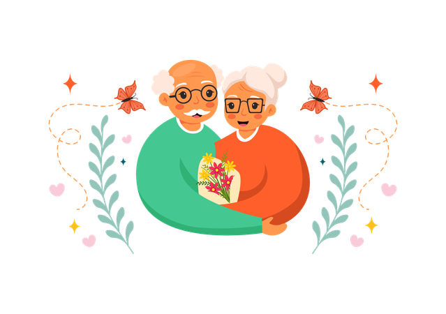 International Day Of Older Persons  Illustration