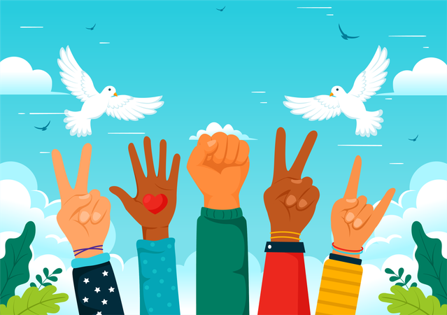 International Day Of Peace  Illustration