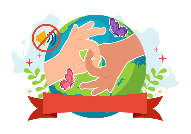 International Day of Sign Languages  イラスト