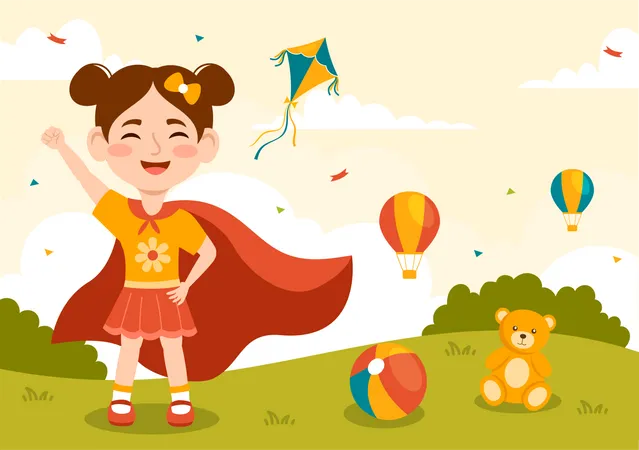 International Day of the Girl Child  Illustration
