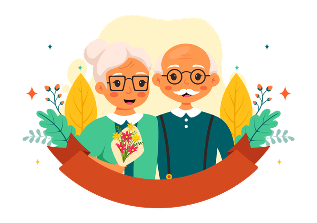 International Day Older Persons  Illustration