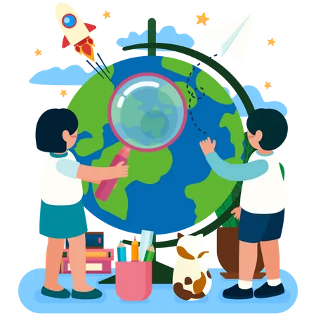 International education kids  Illustration