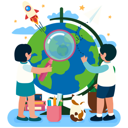 International education kids  イラスト