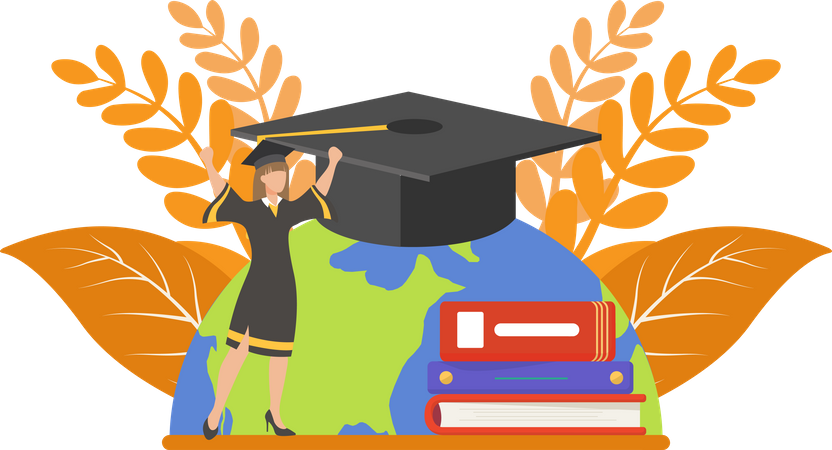 International Graduation  イラスト