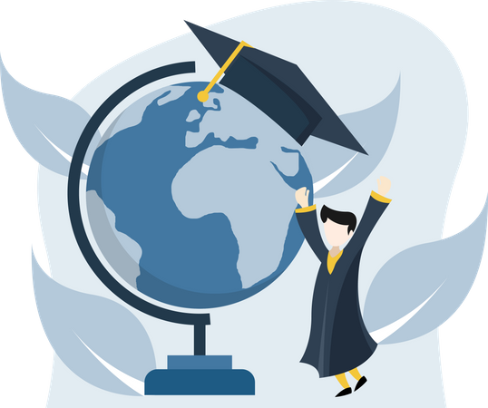 International Graduation Student  イラスト